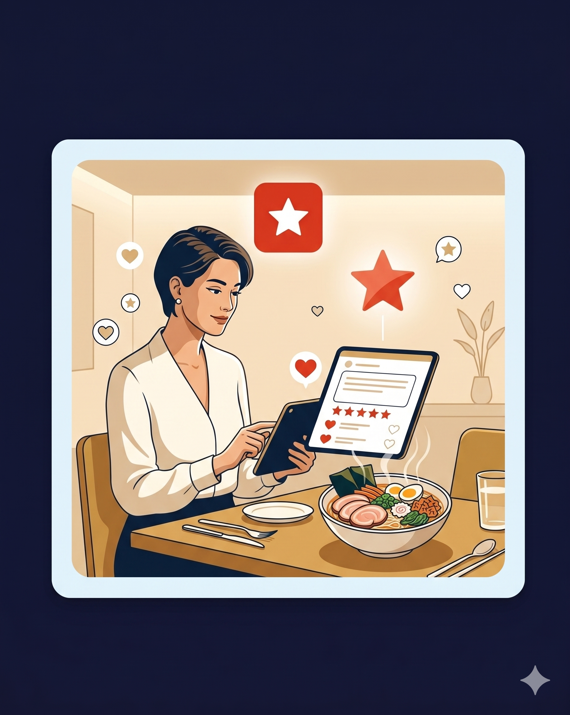 Restaurant reviews and ratings